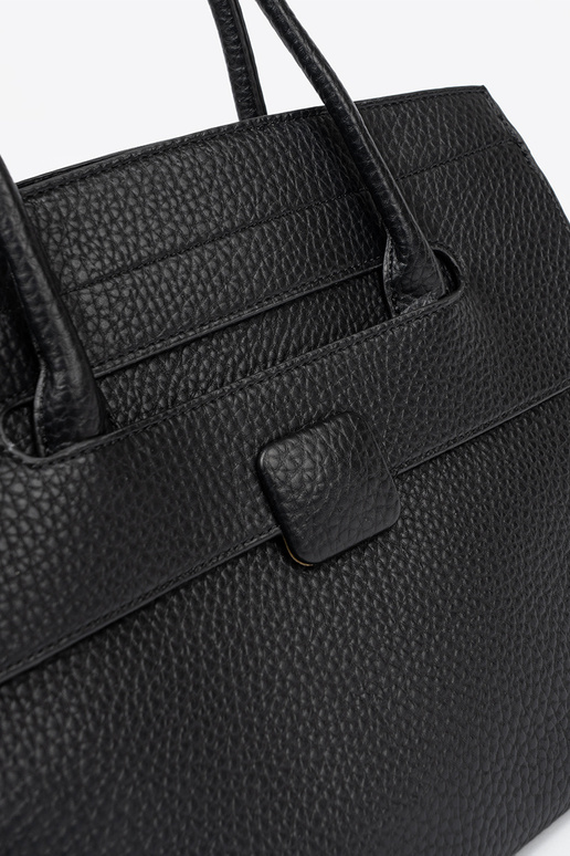 klasické Kabelka čierna na ramene