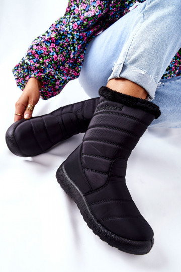 Vysoká Dámske zahriať sa Snehule čierna Luxina