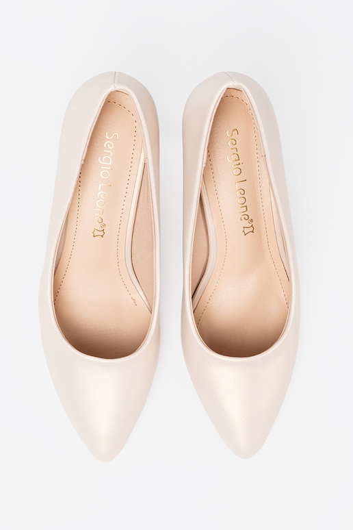 Elegantný štýl biele vysoké podpätky s tenkým podpätkom