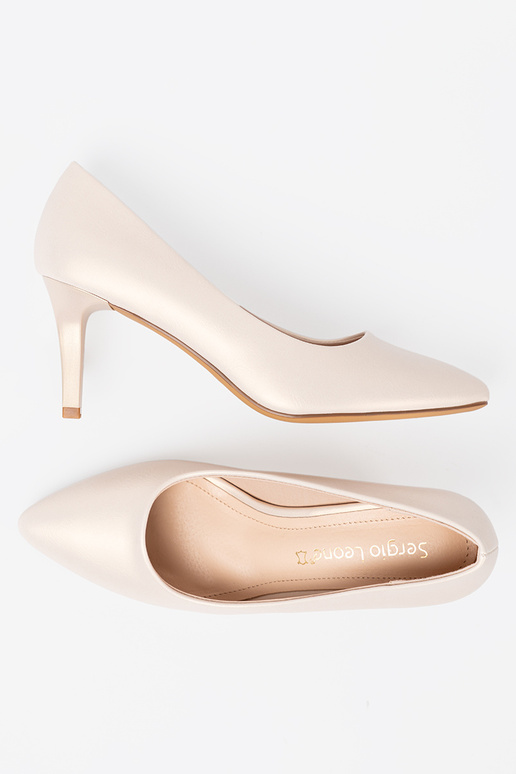 Elegantný štýl biele vysoké podpätky s tenkým podpätkom