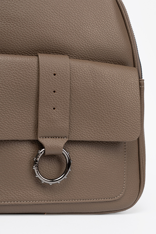 Tmavýbéžová batoh Dámske z eko kože