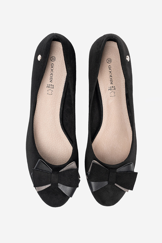 čierna Vysoké opätky s lukom na päte čierna Vysoké opätky s lukom na päte