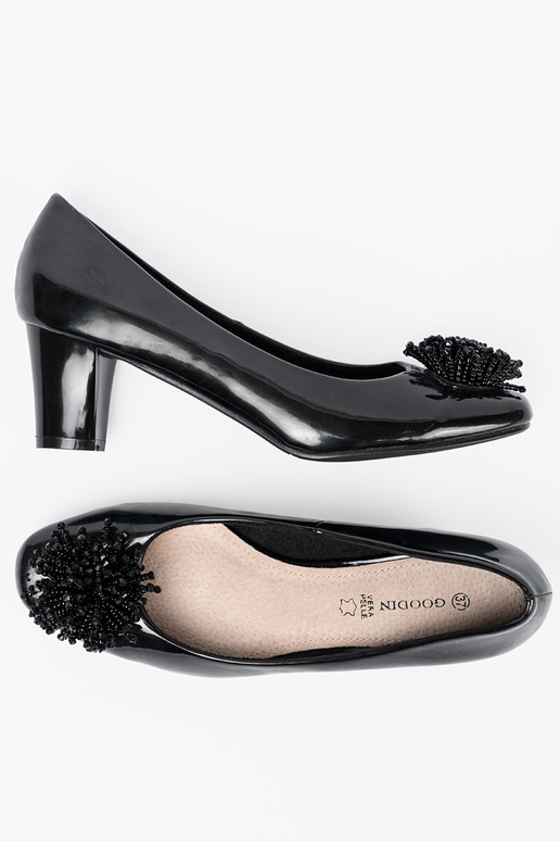 s lakovým efektom Vysoké opätky z efektoInną ozdobą s lakovým efektom Vysoké opätky z efektoInną ozdobą