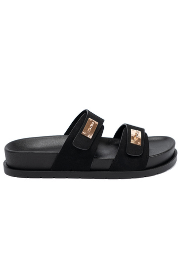 Papuče s platformou ze zlatámi detalami 2