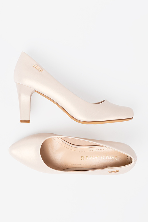 Topánky béžová na päte Sergio Leone