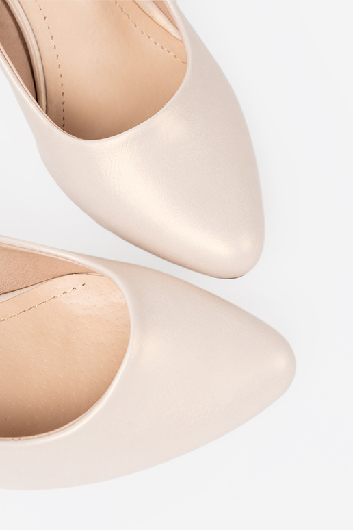 Topánky béžová na päte Sergio Leone