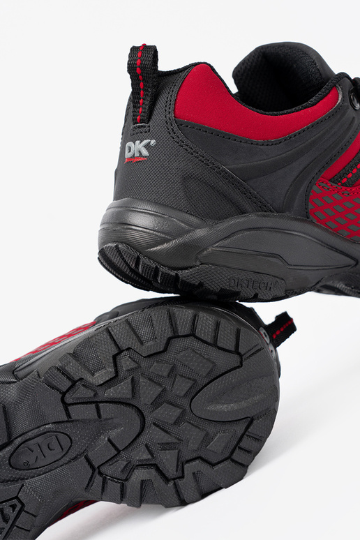 Červené trekingové topánky na hrubej platforme DK Červené trekingové topánky na hrubej platforme DK