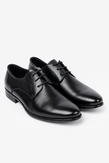 Elegantný štýl topánky pánske In klasickýj czerni i połysku