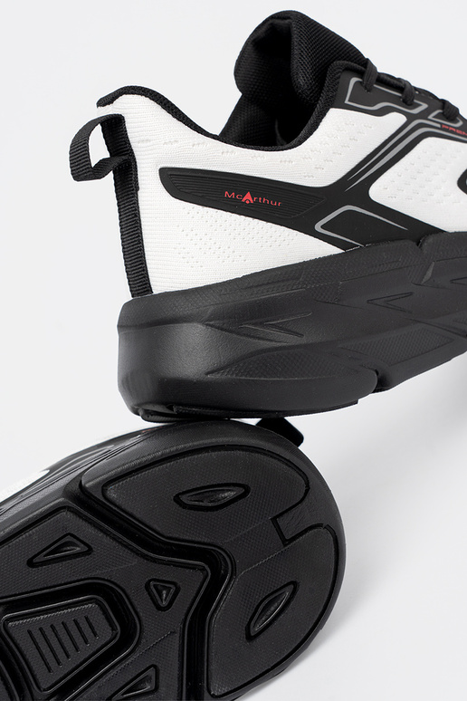 Pohodlné tenisky biely čierna z siateczkoIną strukturą McArthur