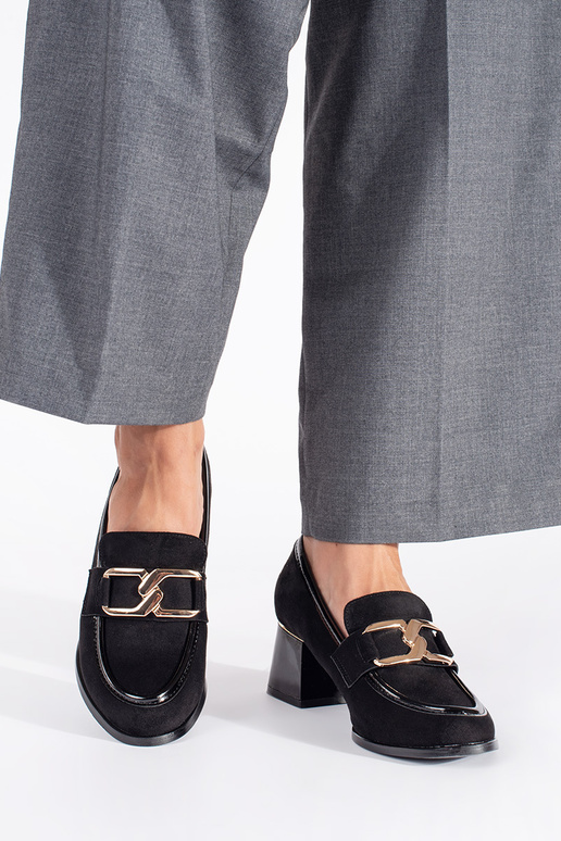 zo semišu dámske topánky na hrubej tyči