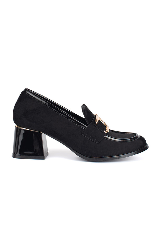 zo semišu dámske topánky na hrubej tyči