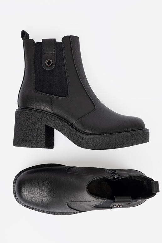 Elegantný štýl čierna čižmy z elastyczną InstaInką Sergio Leone