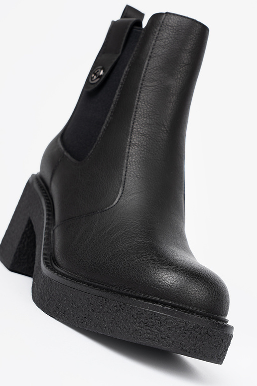 Elegantný štýl čierna čižmy z elastyczną InstaInką Sergio Leone