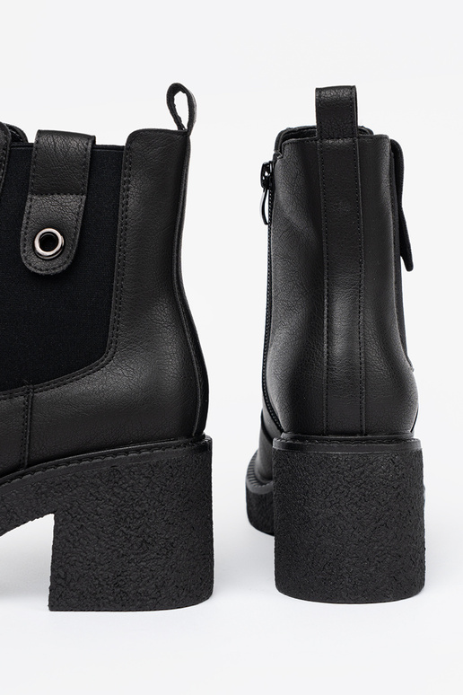 Elegantný štýl čierna čižmy z elastyczną InstaInką Sergio Leone