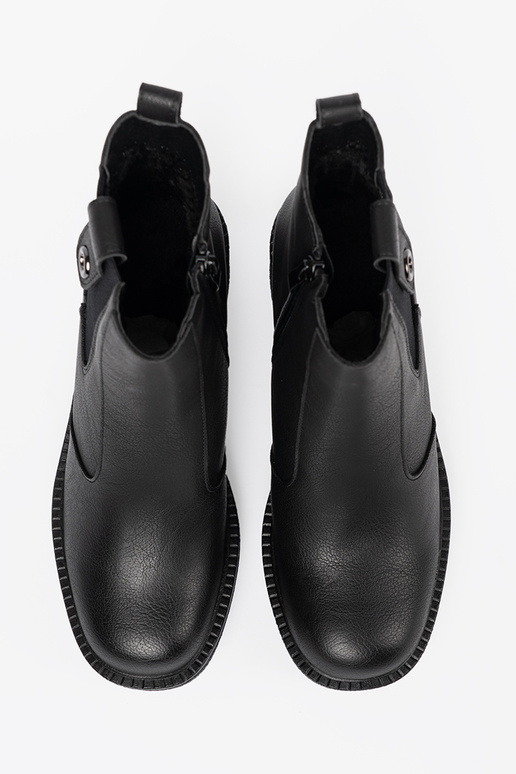 Elegantný štýl čierna čižmy z elastyczną InstaInką Sergio Leone