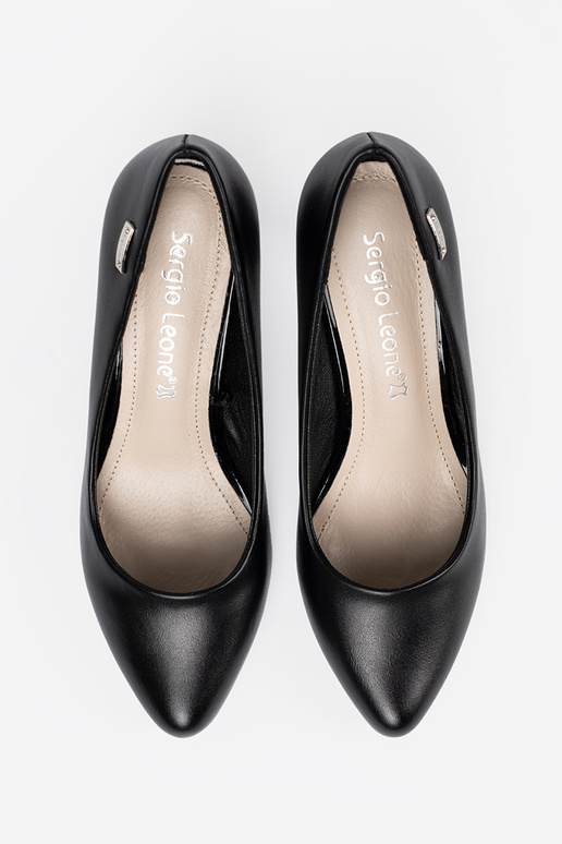 Štýlový Vysoké opätky na vysokých opätkoch In kolorze čierna farbam Sergio Leone