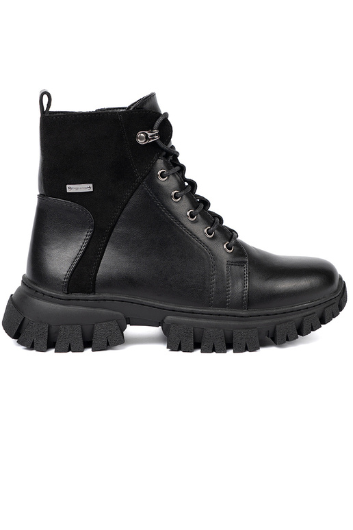 čierna čižmy z masyInną podeszIną i suInakiem Sergio Leone