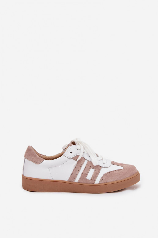 Kožené Tenisky model obuvi Dámske Vinceza 79557 biely-béžová