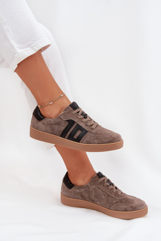 zo semišu Tenisky model obuvi Dámske Vinceza 79557 béžová