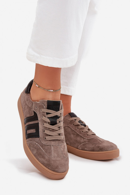 zo semišu Tenisky model obuvi Dámske Vinceza 79557 béžová