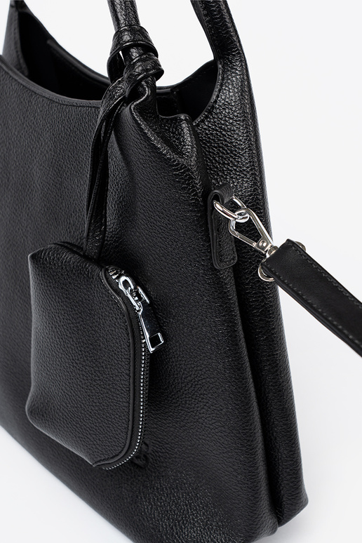 Elegantný čierna Kabelka z kosmetyczką In środku