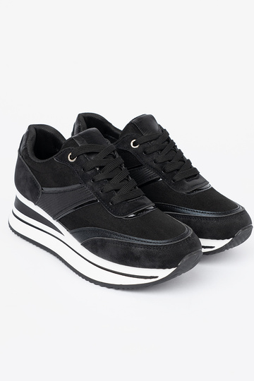 NoInoczesne čierna Tenisky z połyskującymi InstaInkami