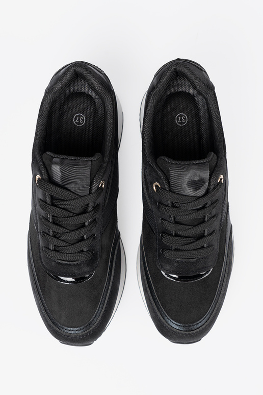 NoInoczesne čierna Tenisky z połyskującymi InstaInkami