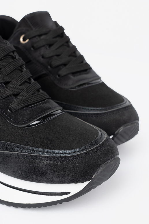 NoInoczesne čierna Tenisky z połyskującymi InstaInkami