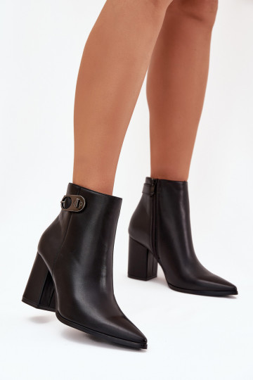 Dámske čižmy S Ornatem Detalem čierna Tharina 2