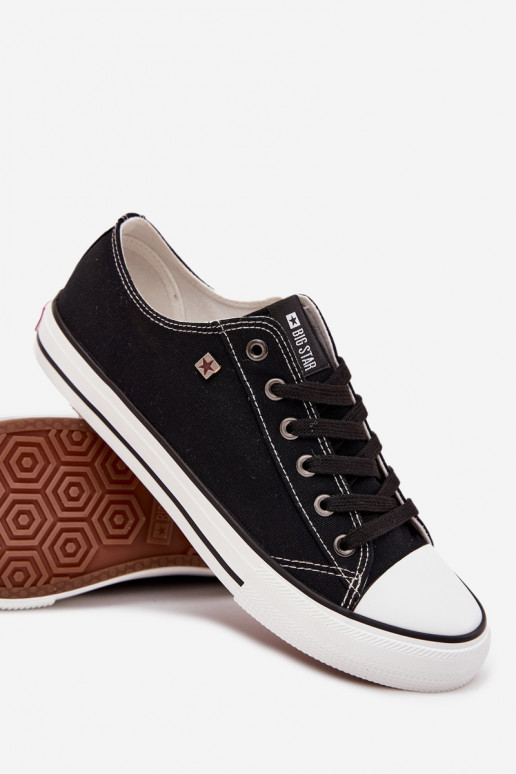 Pánske topánky na voľný čas Nízka materiál Big Star DD174504 čierna