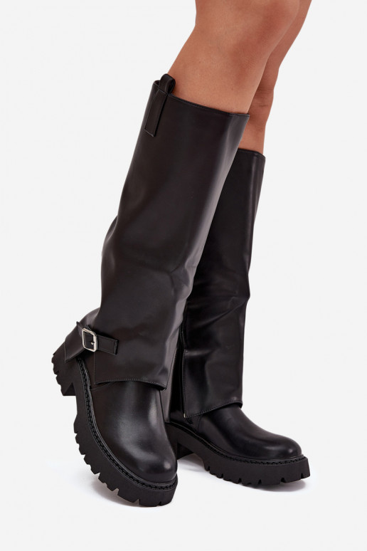 zahriať sa čižmyINyIniniętą CholeInką I s prackami čierna Fiorae