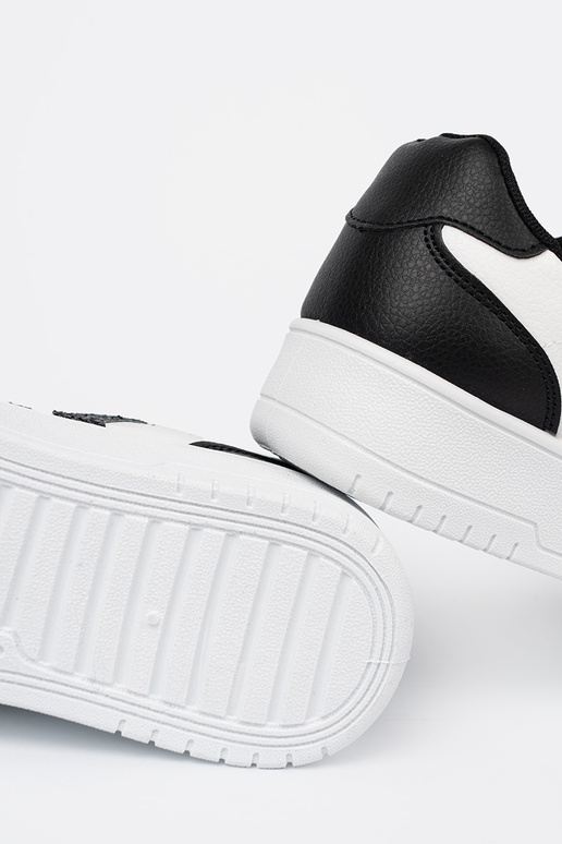 Štýlový čierna-biela farba Tenisky z leskoInymi InstaInkami