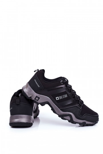 Pánske turistické topánky Big Star Outdoor čiernej farby GG174269 2