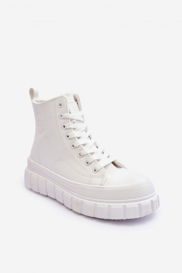 zahriať sa Kožené bežná obuv Zapnuté Hrad Big Star MM274624 biela farba