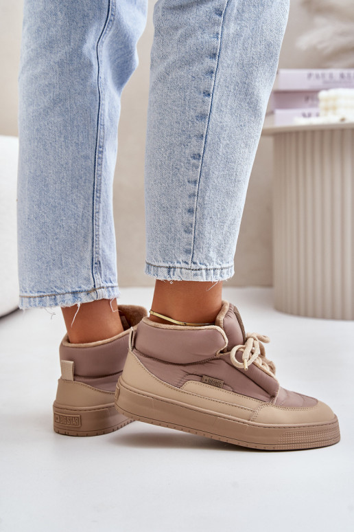 Snehule Dámske Big Star OO274A532 béžová Snehule Dámske Big Star OO274A532 béžová