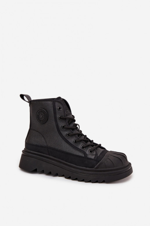 ležérne topánky s čižmami Dámske zahriať sa Big Star OO274A355 čierna