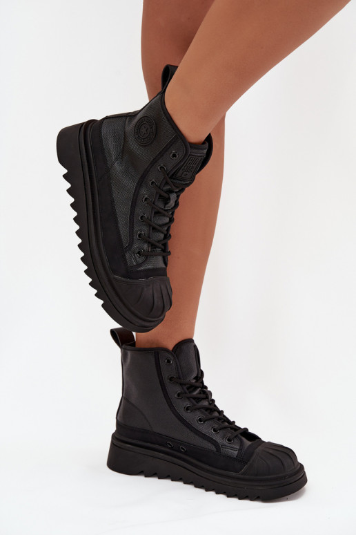 ležérne topánky s čižmami Dámske zahriať sa Big Star OO274A355 čierna