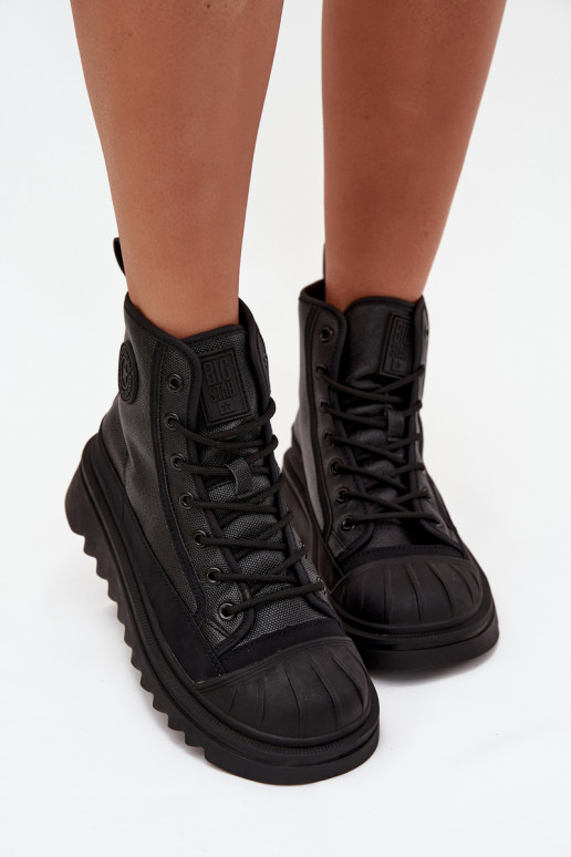 ležérne topánky s čižmami Dámske zahriať sa Big Star OO274A355 čierna