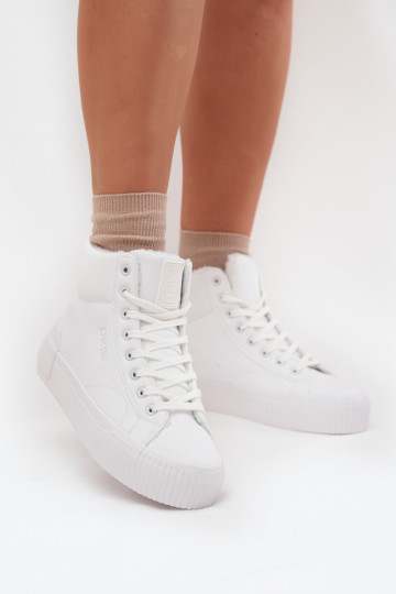 zahriať sa Bežná obuv s platformou Big Star OO274794 biela farba