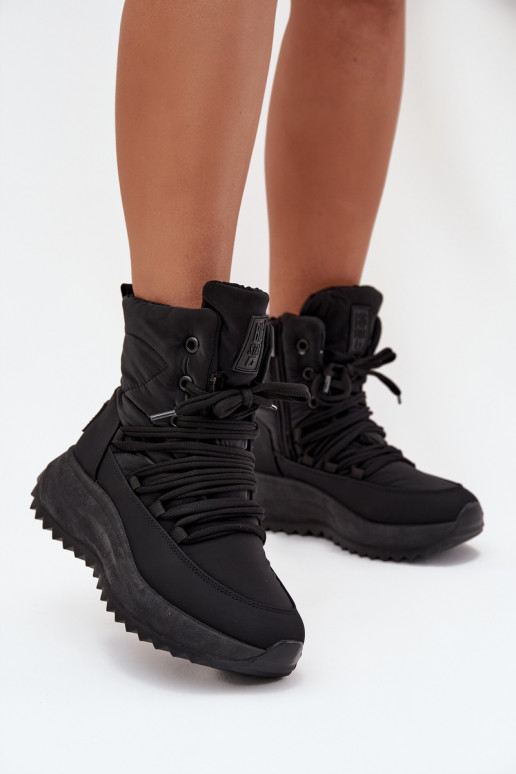 Snehule Dámske Zapnuté Hrad Big Star SS274059 čierna