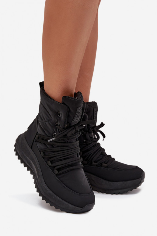 Snehule Dámske Zapnuté Hrad Big Star SS274059 čierna