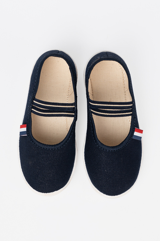 Jednoduché Modrá topánky z flexibilným paskiem