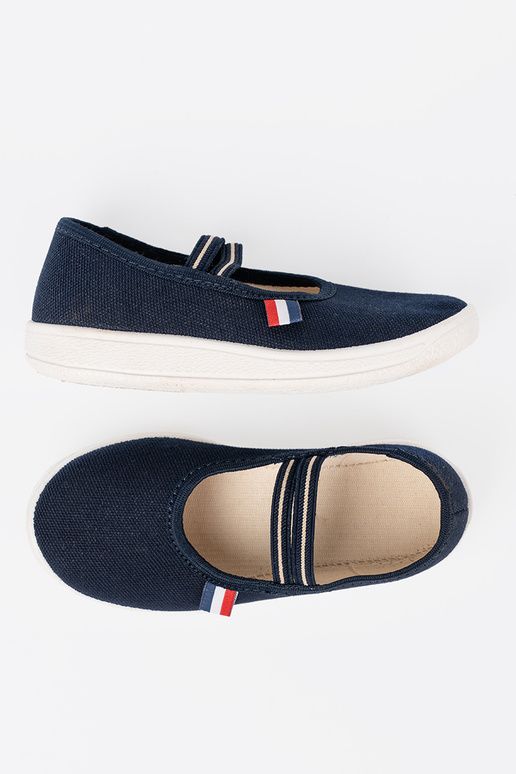 Jednoduché Modrá topánky z flexibilným paskiem