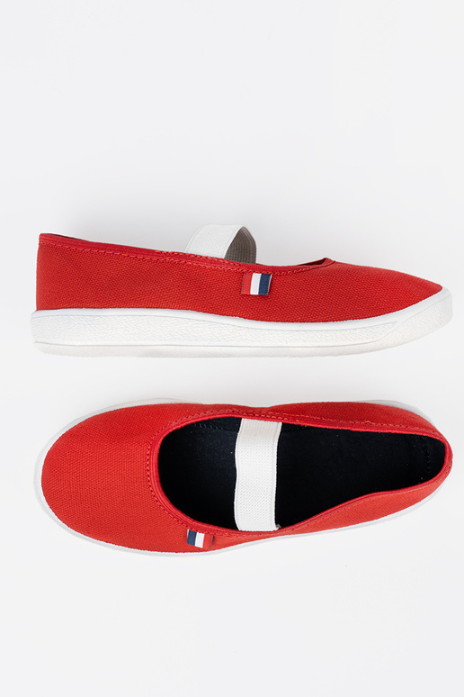 Jednoduché Červená topánky z flexibilným paskiem