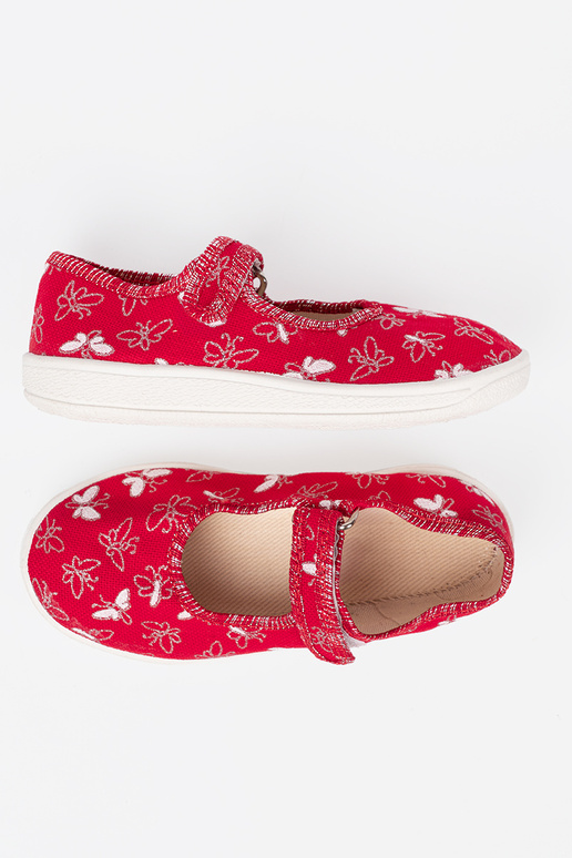 Tenisky deti Suchý zipsy Červená