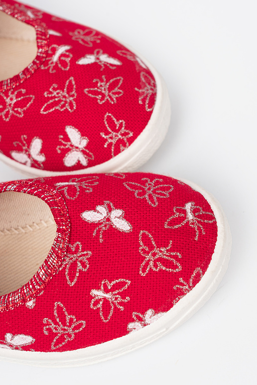 Tenisky deti Suchý zipsy Červená