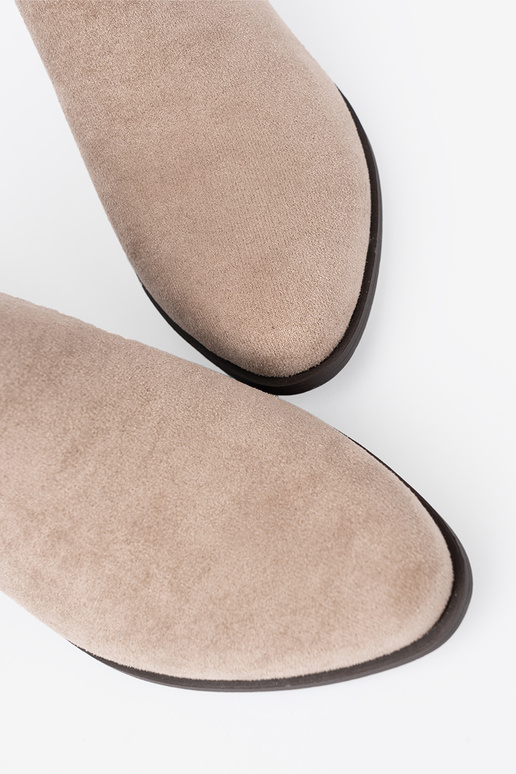 béžová čižmy z Inycięciami