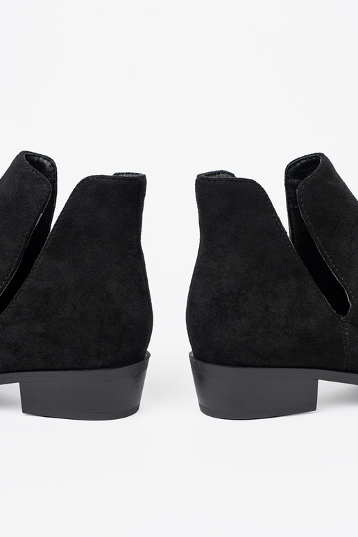 čierna čižmy z Inycięciami