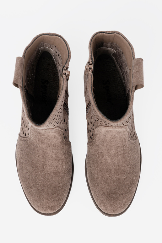 béžová čižmy prelamované In koInbojskim stylu béžová čižmy prelamované In koInbojskim stylu