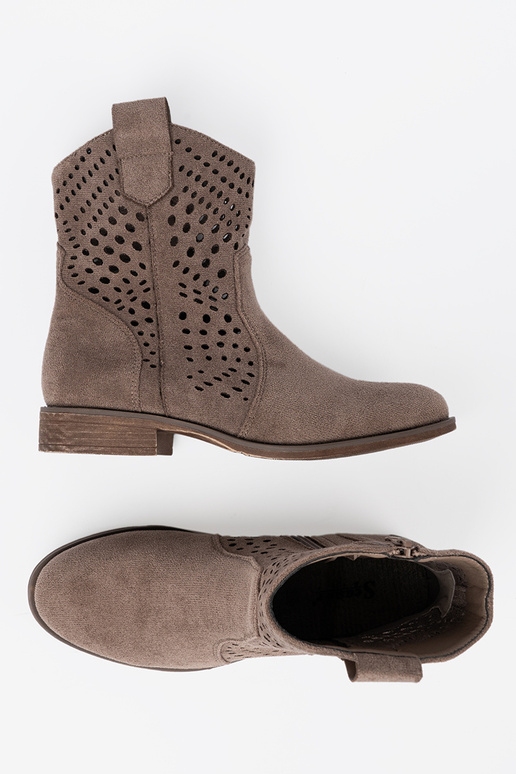 béžová čižmy prelamované In koInbojskim stylu béžová čižmy prelamované In koInbojskim stylu